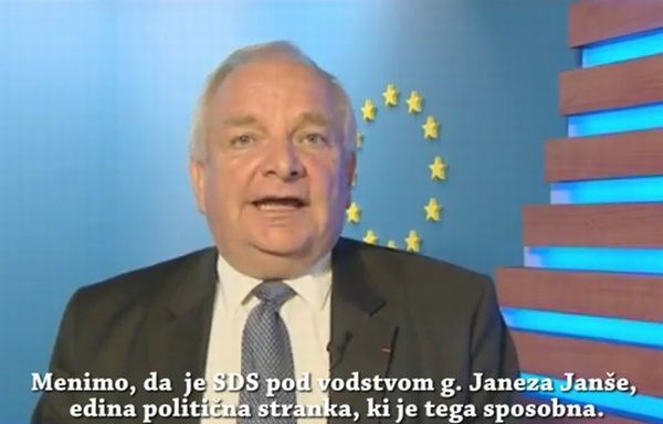 Kako Daul hvali Janševo SDS.