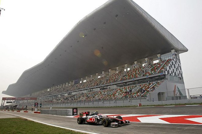 Dikališče Buddh International Circuit v bližini New Delhija.