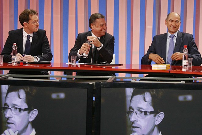 Gregor Virant, Zoran Janković in Janez Janša