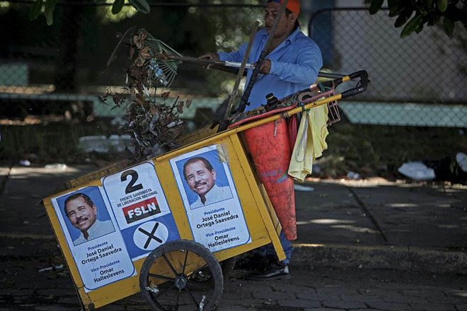 Nikaragovskemu predsedniku se obeta tretji mandat