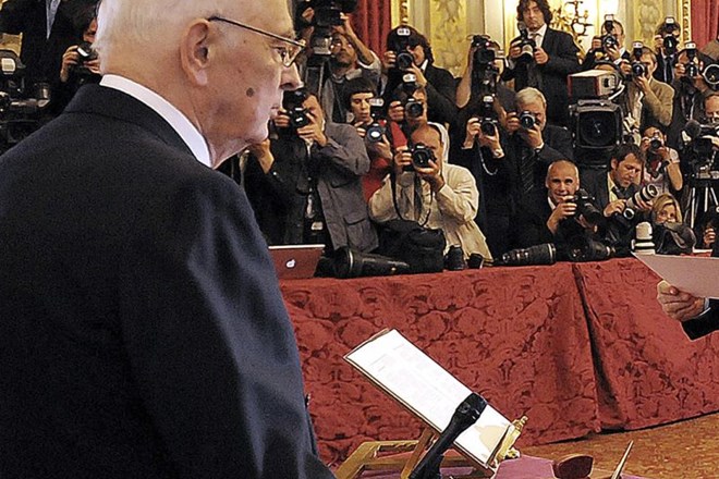 Napolitano imenoval Montija za dosmrtnega senatorja in sprožil ugibanja o premieru