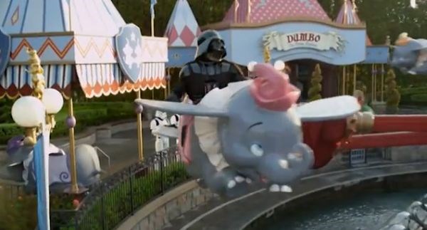 Darth Vader v oglasu za Disneyland
