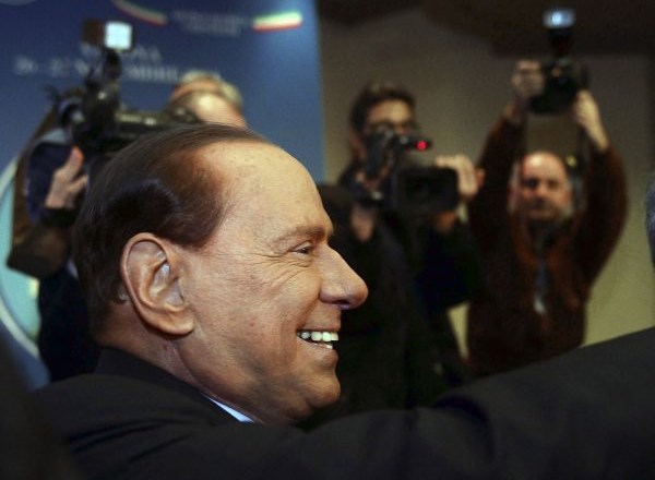 Berlusconi se je sodne obravnave tokrat udeležil.