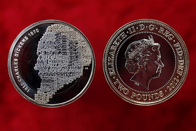 Britanska kovnica The Royal Mint bo 200. obletnico rojstva britanskega mojstra besede Charlesa Dickensa obeležila z novim...