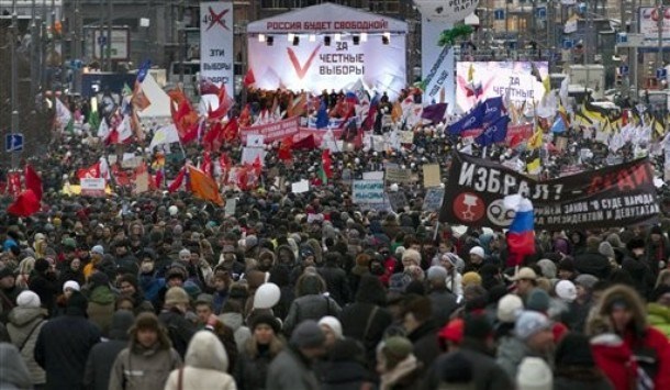 Včeraj so bili v Moskvi množični protesti