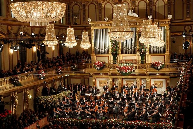 Srečno novo leto so voščili tudi Dunajski filharmoniki
