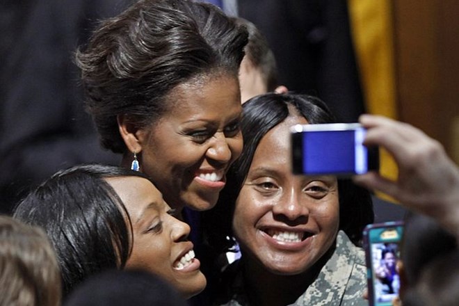 Michelle obama je med ameriškimi volivci izjemno priljubljena.