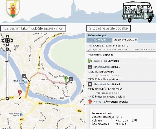 Povezavo do interaktivne karte novomeškega mestnega potniškega prometa lahko najdete na spletni strani novomeške mestne...