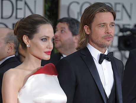 Angelina Jolie in Brad Pitt