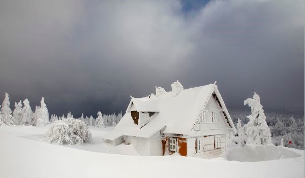 Sneg na Češkem.