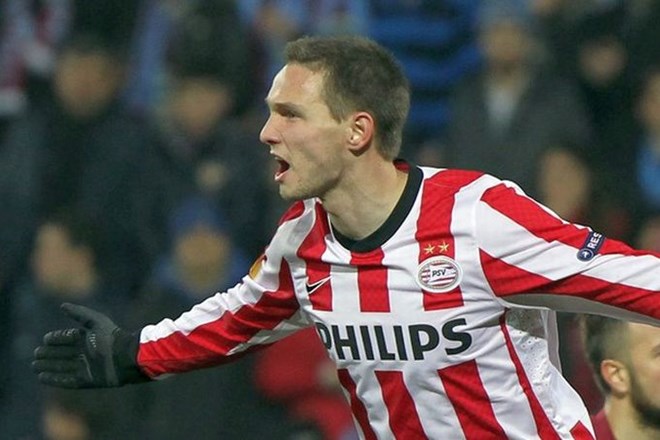 Tim Matavž je tokrat dosegel dva od štirih zadetkov PSV-ja, ki se je uvrstil v osmino finala evropske lige, tam pa se bo...