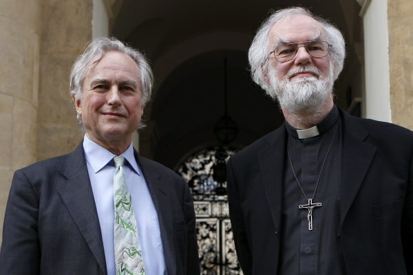 Richard Dawkins in Cantenburyjski nadškof Rowan Williams.