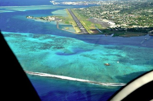 Letališče na Tahitiju.