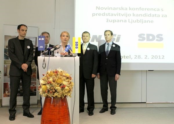 Mojca Kucler Dolinar je skupna kandidatka SDS in NSi za ljubljansko županjo.