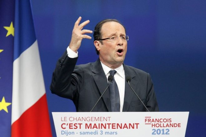 Socialistični kandidat Francois Hollande.