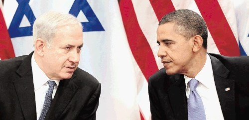 Benjamin Netanjahu in Barack Obama.