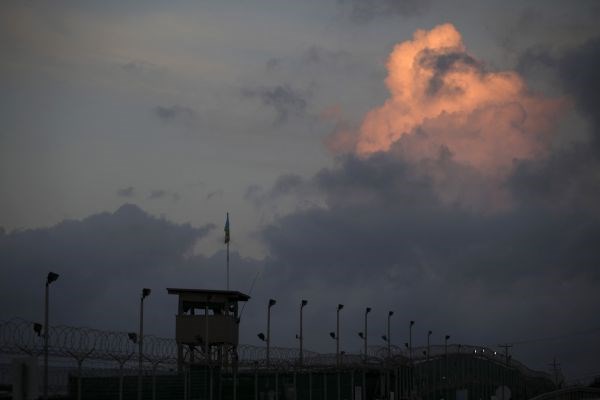 Stražni stolp v Guantanamu.