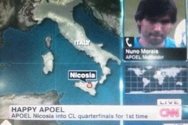 Pri televizijski postaji CNN se ne morejo pohvaliti z dobrim poznavanjem geografije.