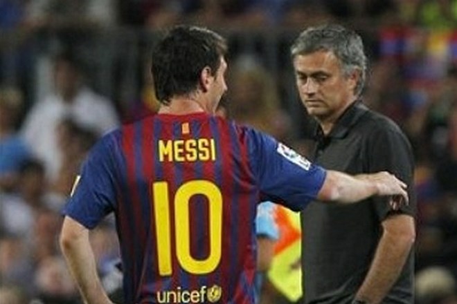 Lionel Messi in Jose Mourinho