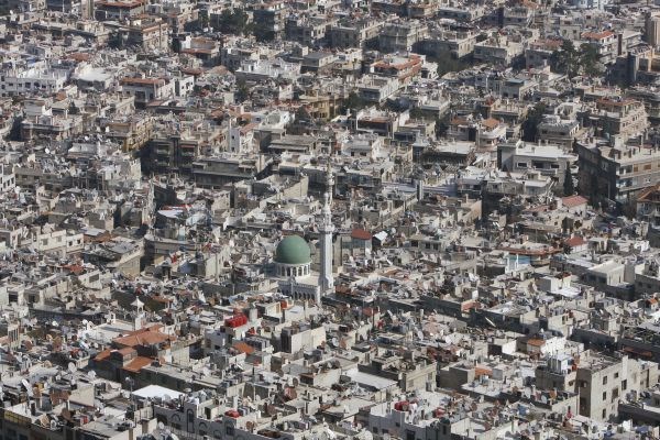 Fotoreporterji so Damask posneli iz zraka.