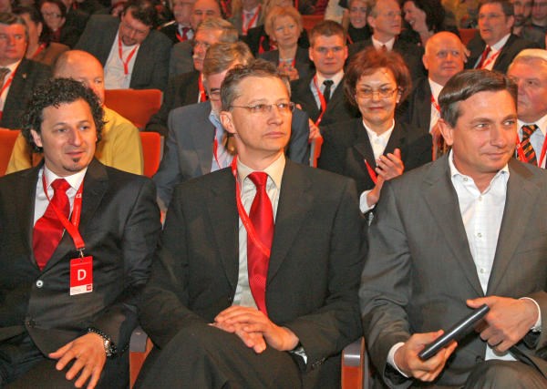 Patrick Vlačič, Igor Lukšič in Borut Pahor