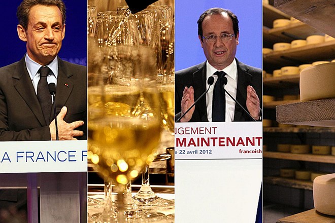 Sarkozy kot madžarsko vino tokaj in Hollande kot nizozemski sir gavda.