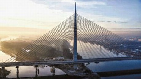 Slovenska arhitekta za Most na Adi dobila priznanje Društva arhitektov Beograda