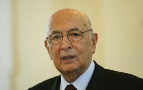 Italijanski predsednik Giorgio Napolitano.