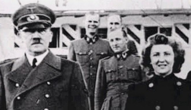 Adolf Hitler in Eva Braun.
