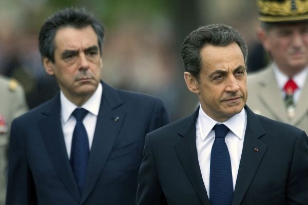 Francois Fillon in Nicolas Sarkozy