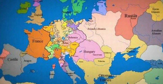 Poglejte, kako se je Evropa spreminjala od leta 1000 do 2003
