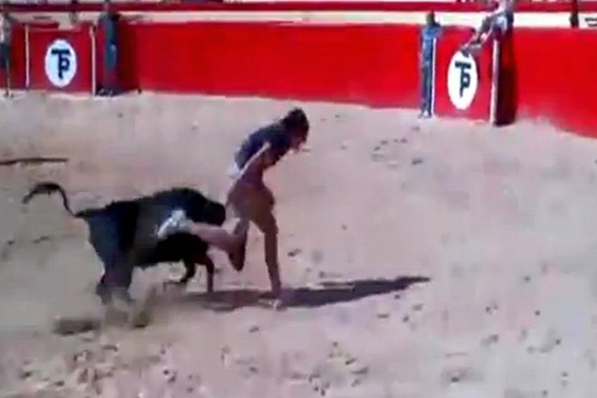 Mehmet Topal si je zaželel adrenalinskega srečanja z bikom.