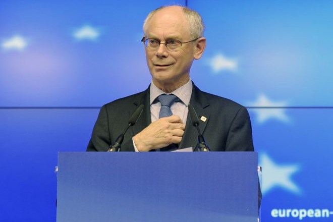 Predsednik Evropskega sveta Van Rompuy.