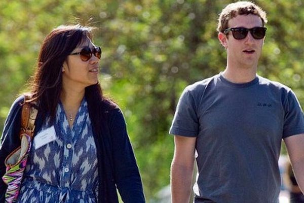 Priscilla Chan in Mark Zuckerberg.