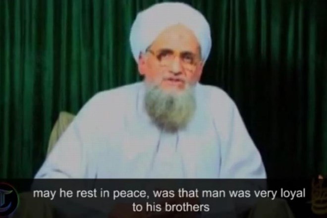 Al Zawahiri v enem od posnetkov.