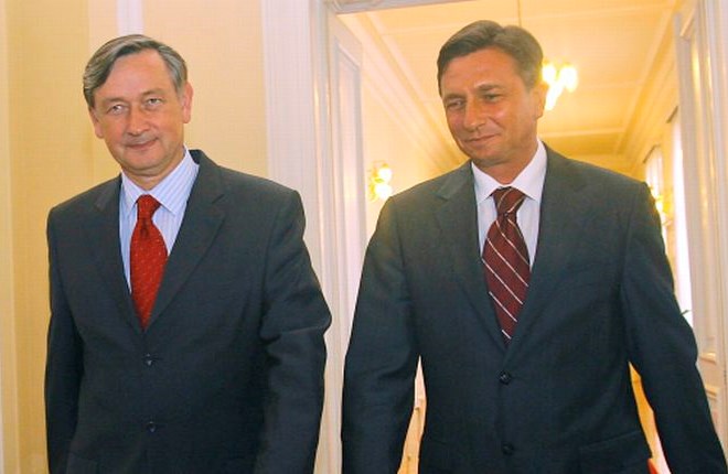 Danilo Türk in Borut Pahor.