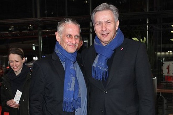 Berlinski župan (desno) in njegov partner.