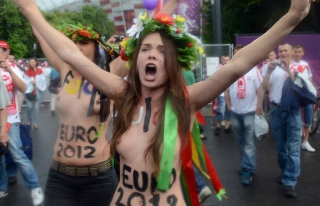 Dekleta skupine Femen.