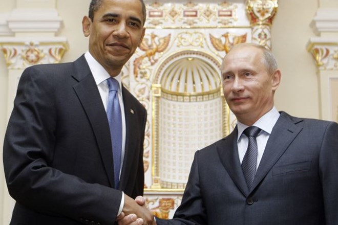 Barack Obama in Vladimir Putin.