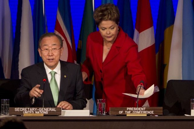 Konferenco, do katere prihaja 20. let po podobni v istem mestu, je odprl generalni sekretar ZN Ban Ki Moon skupaj z...