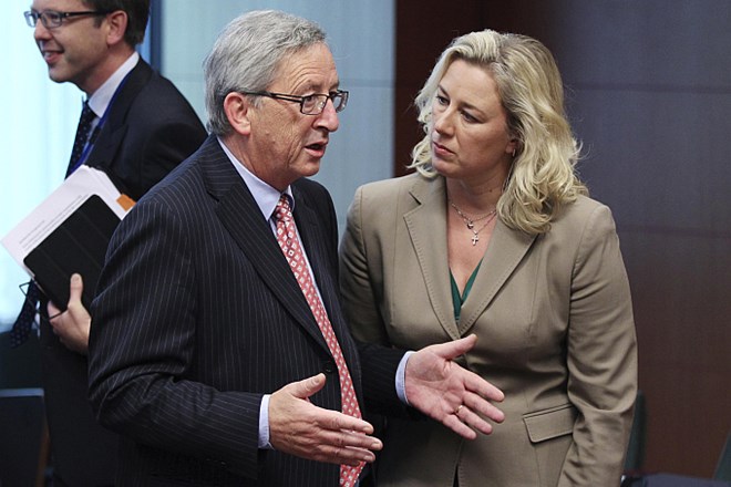 Juncker in finska finančna ministrica Jutta Urpilainen.