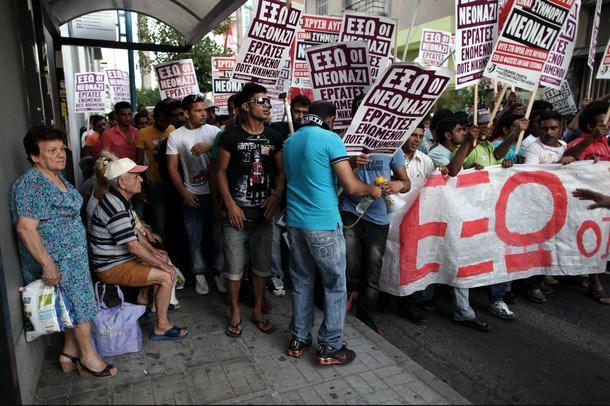Proti radikalni Zlati zori so se zvrstili že številni protest. 5. julija so takole demonstrirali azijski priseljenci v...