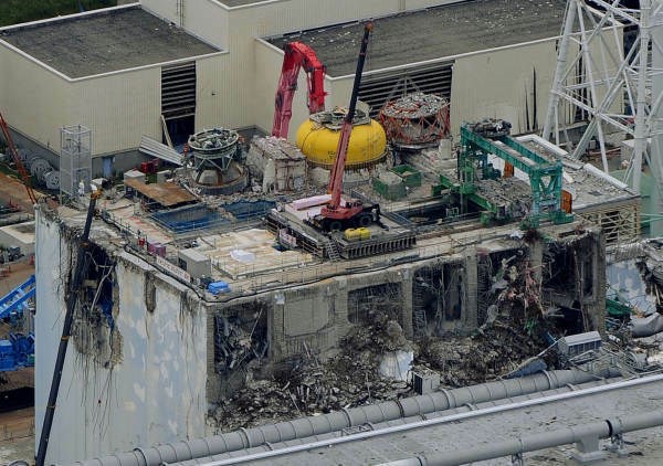 Poškodovani reaktor elektrarne v Fukušimi.