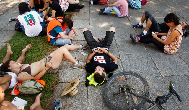 Madrid spet v znamenju protestov brezposelnih Špancev