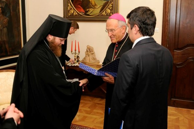 Stres je sprejel visoko delegacijo Ruske pravoslavne cerkve