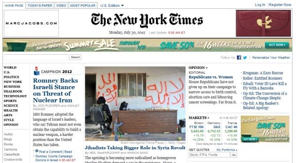 Neznani heker na spletni strani New York Timesa objavil uredniški komentar
