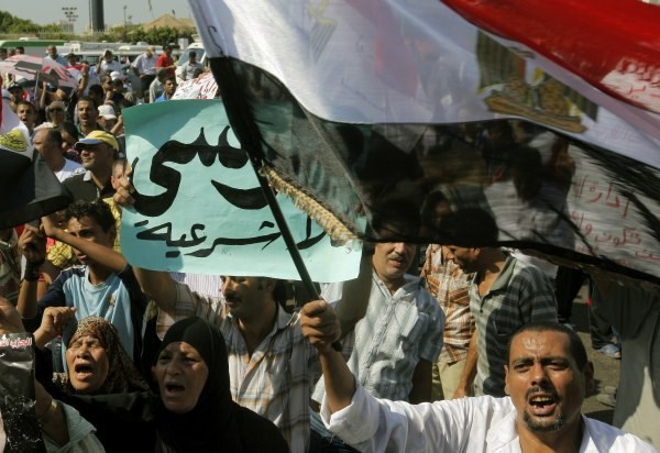 Protesti proti predsedniku Egipta Mohamedu Mursiju.