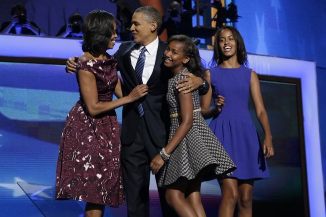 Barack Obama z družino