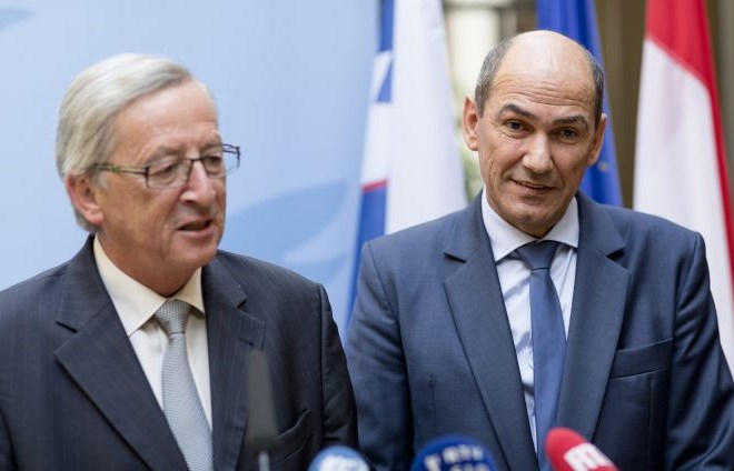 Jean-Claude Juncker in Janez Janša.