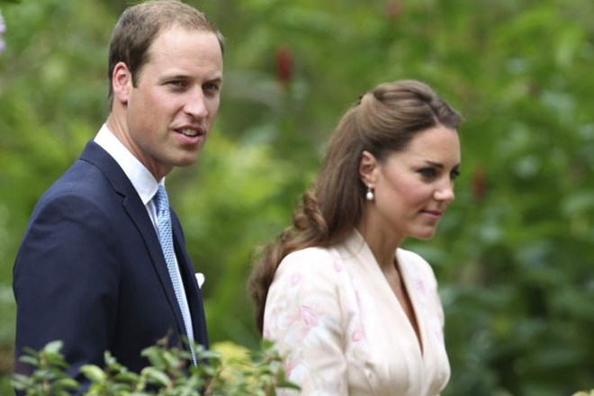 Britanski princ William in njegova soproga Catherine.